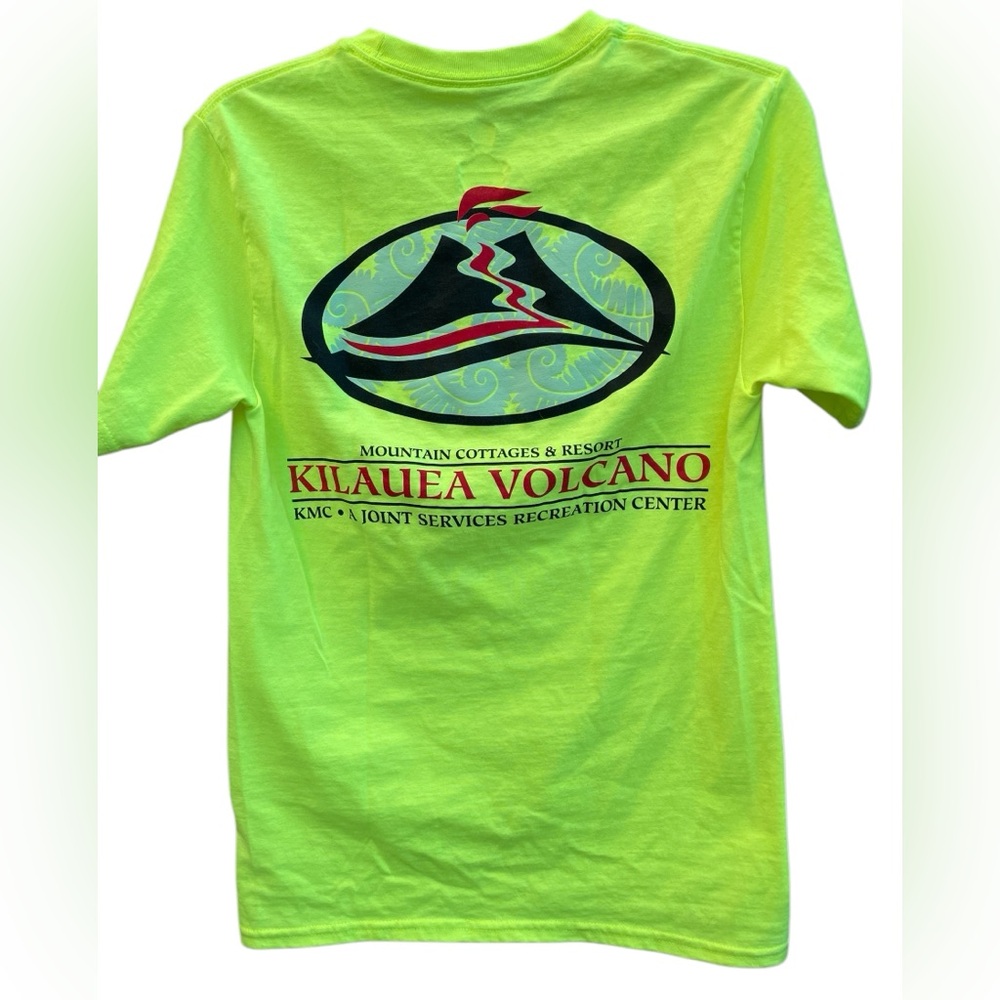 Hanes Kilauea Volcano KMC Joint Services Recreation Center Unisex Tee Sz Sm